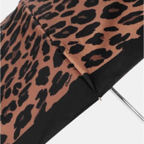 Coach NWT Leopard print mini UV Umbrella. SV/Brown Black Multi CC947 π. πππ - Picture 2 of 6